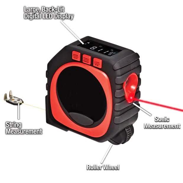 Outil de mesure professionnel numérique laser 3-en-1