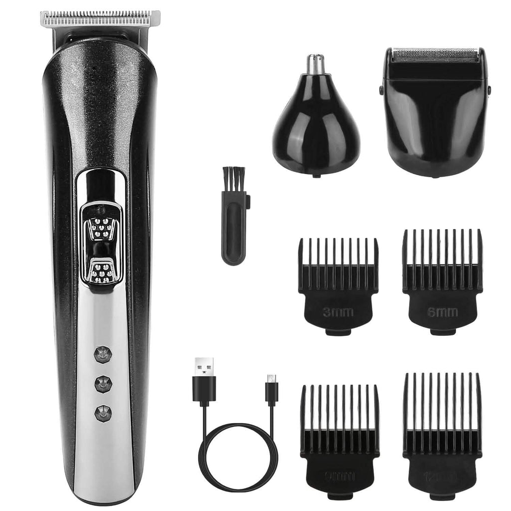 Tondeuse à Cheveux Rechargeable 3-en-1 sans Fil Rasoir