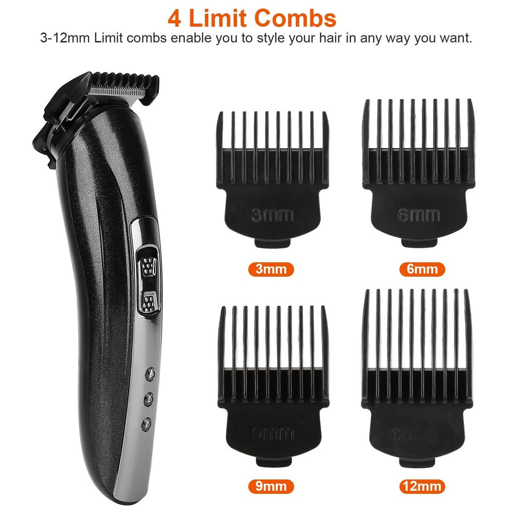 Tondeuse à Cheveux Rechargeable 3-en-1 sans Fil Rasoir