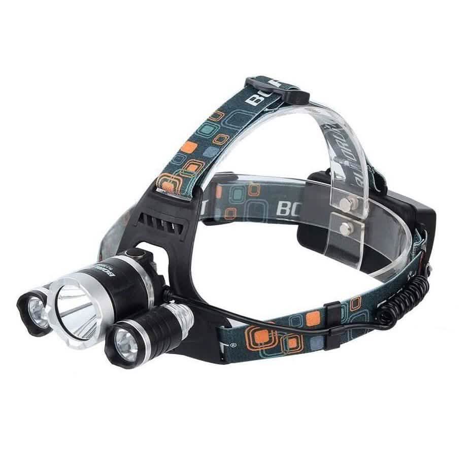 3 LED XM-L T6 Lampe Frontale Étanche Torche Lampe de Poche