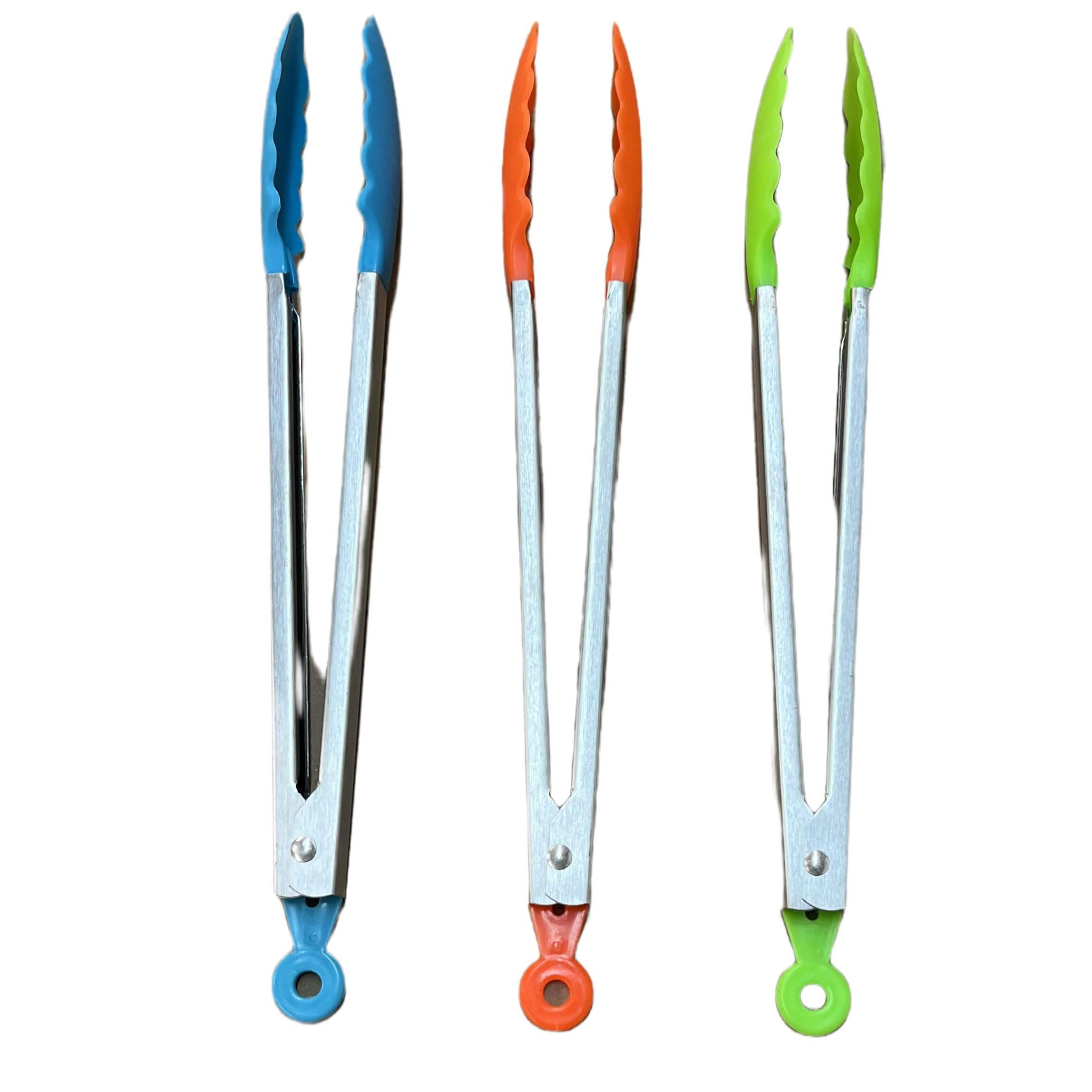 Lot de 3 pinces en acier inoxydable de 35,5 cm