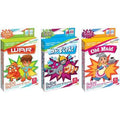 Lot de 3 : jeux de cartes 2-en-1 pour enfants