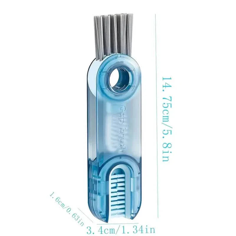 Paquet de 3: Brosse à récurer les bouchons de bouteilles et couvercles 3-en-1
