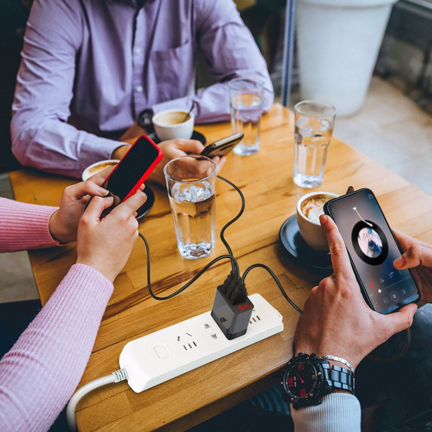Paquet de 3 : Chargeur mural USB 3 ports