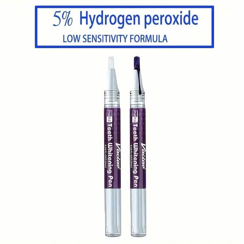 Lot de 3 : Stylo de blanchiment des dents violet au goût de menthe 3 ml/0,1 fl oz