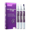 Lot de 3 : Stylo de blanchiment des dents violet au goût de menthe 3 ml/0,1 fl oz
