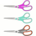 Lot de 3 : Ciseaux multi-usages de 20 cm, en acier inoxydable tranchant avec poignée ergonomique