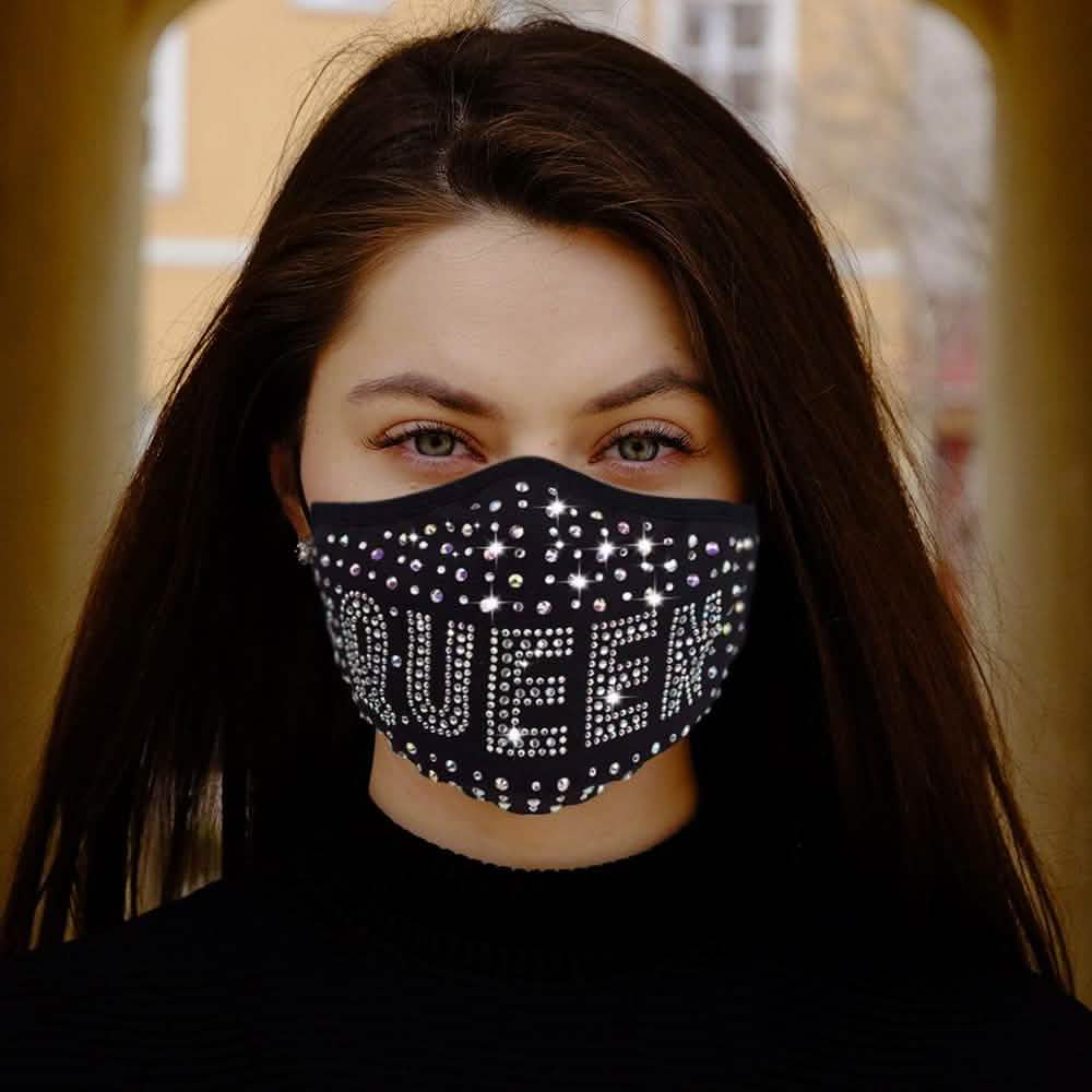 Lot de 3 : Masque en coton All the Blings avec strass