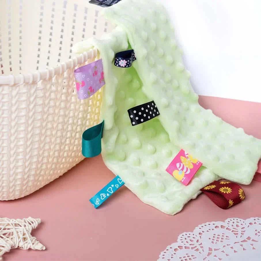 Lot de 3 : Serviette de bain, Couverture à mordiller, Aide au sommeil et Jouets sensoriels