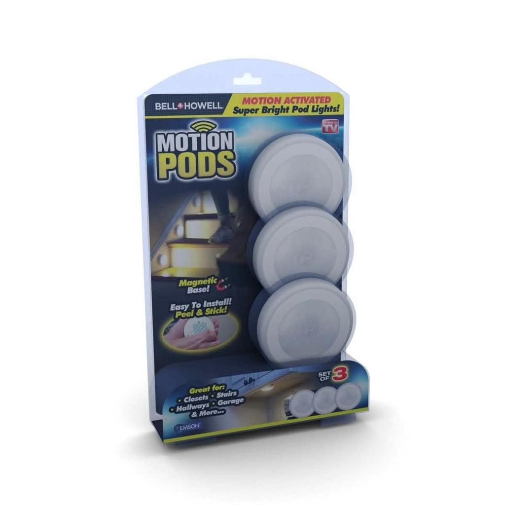 Lot de 3 : Lampes LED à détecteur de mouvement Bell + Howell