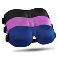 Lot de 3 : Masque de sommeil occultant avec sangle ajustable