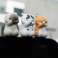Lot de 3 : Figurines de chats miniatures Décoration animale de dessin animé