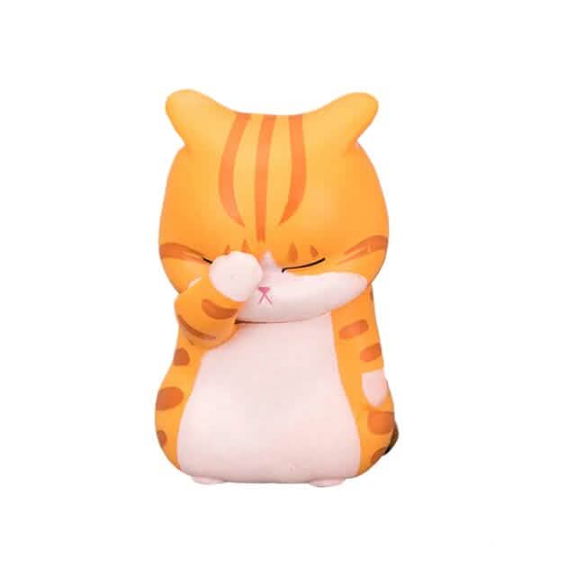 Lot de 3 : Figurines de chats miniatures Décoration animale de dessin animé