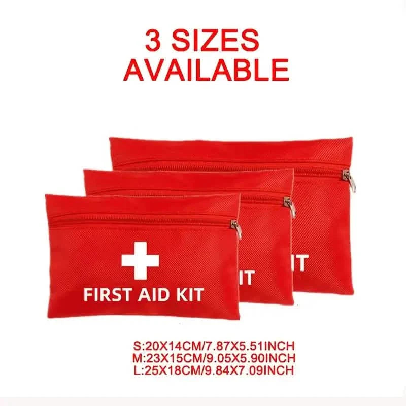 Lot de 3 : Sacs de trousse de premiers secours pour infirmière, sac à outils médical rouge