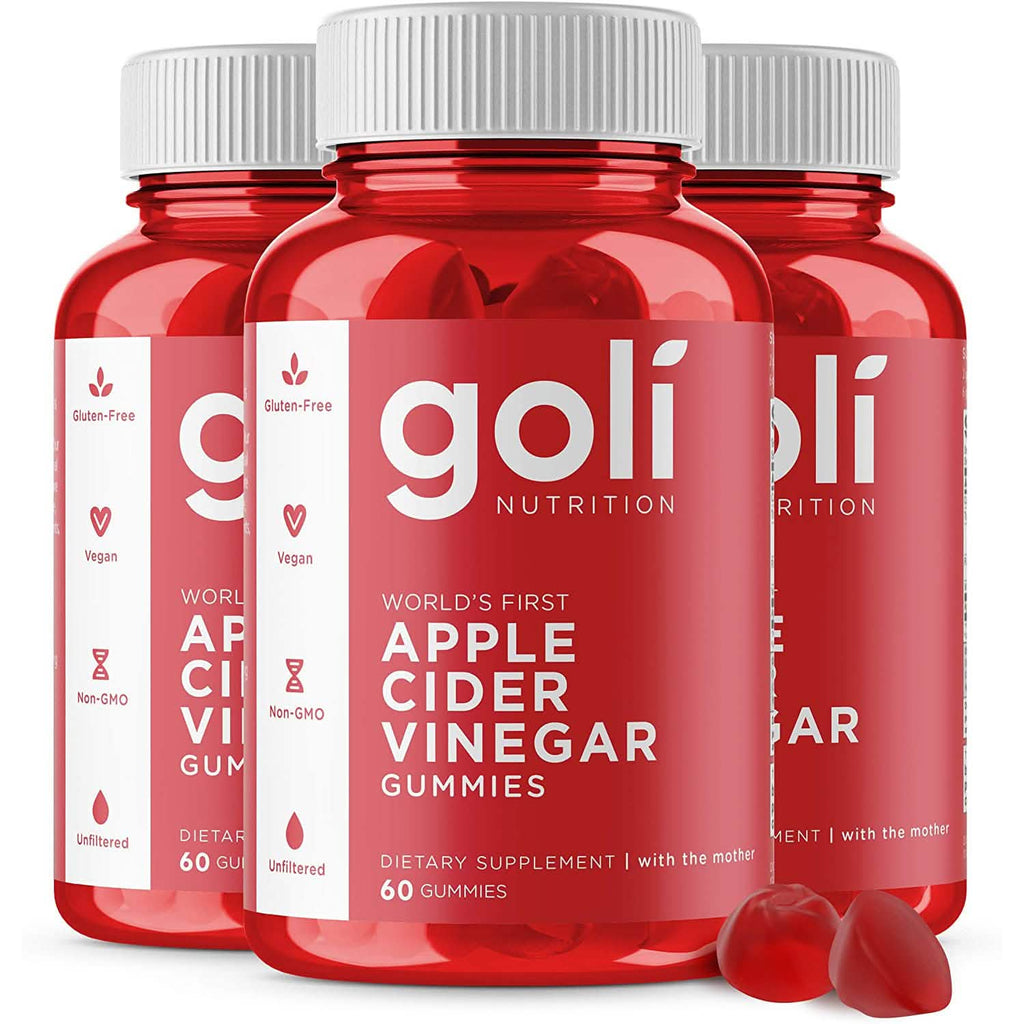 Lot de 3 : vitamines gélifiées Goli au vinaigre de cidre de pomme