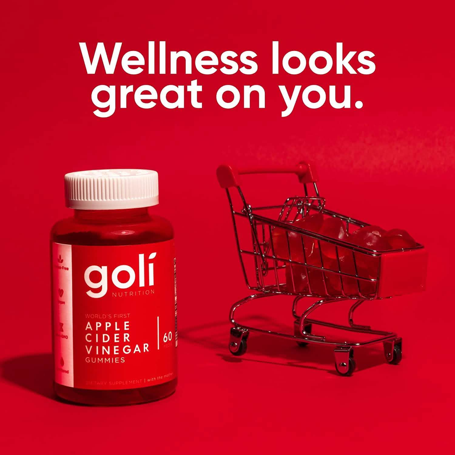 Lot de 3 : vitamines gélifiées Goli au vinaigre de cidre de pomme