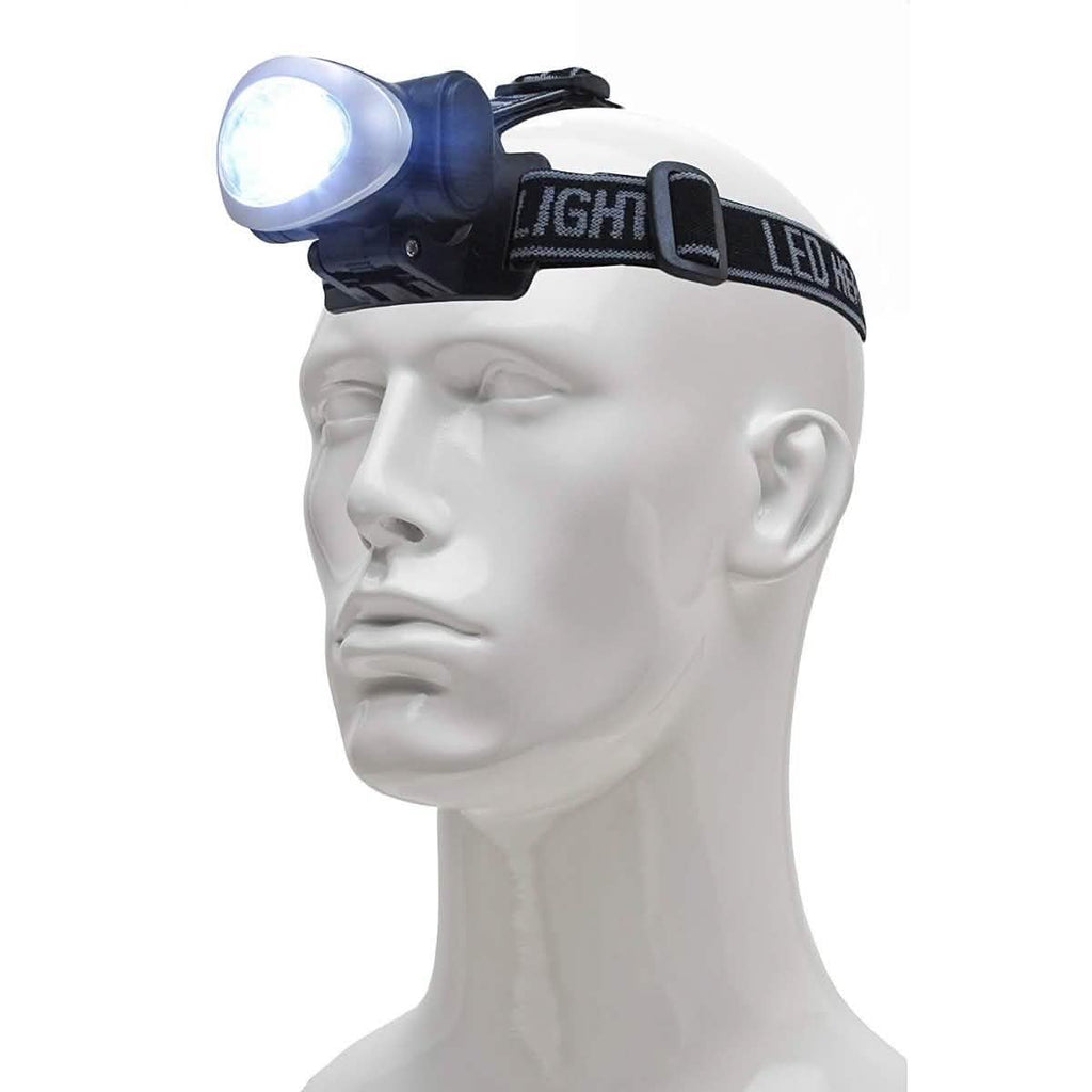 Lot de 3 : lampe frontale Impecca 10 LED 20 lumens résistante à l'eau