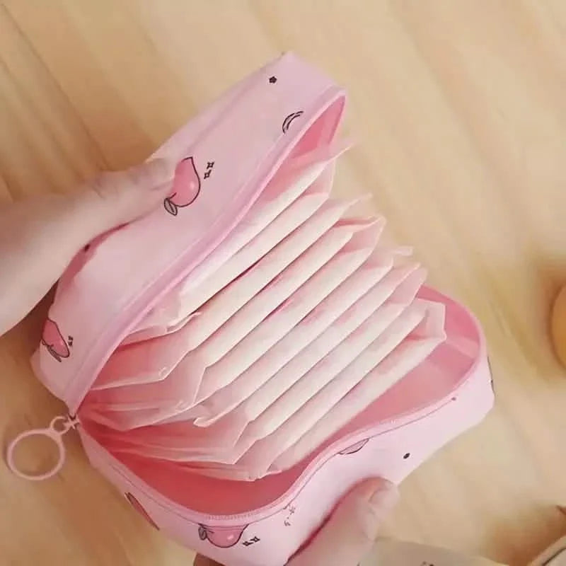 Lot de 3 : sac de rangement grande capacité pour serviettes hygiéniques