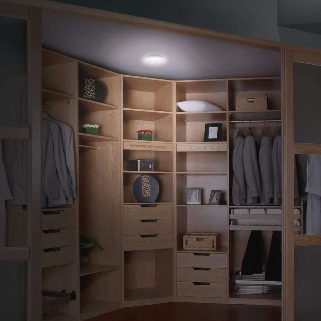 Lot de 3 : Lumières de placard à DEL sans fil en forme de palet