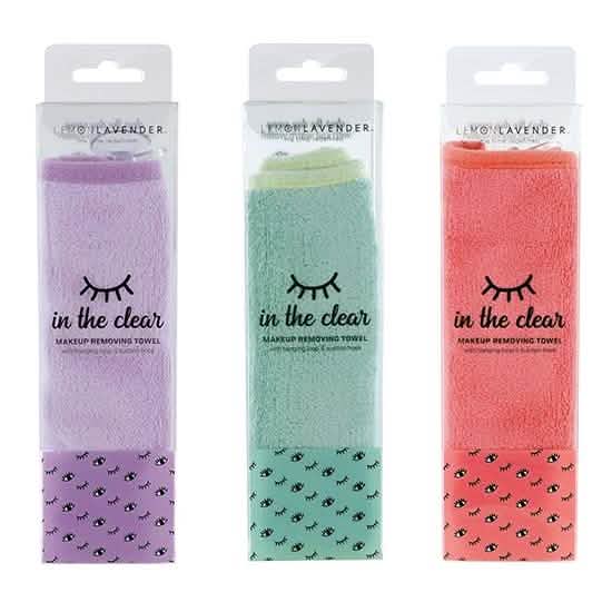 Lot de 3 : Serviettes démaquillantes Citron Lavande