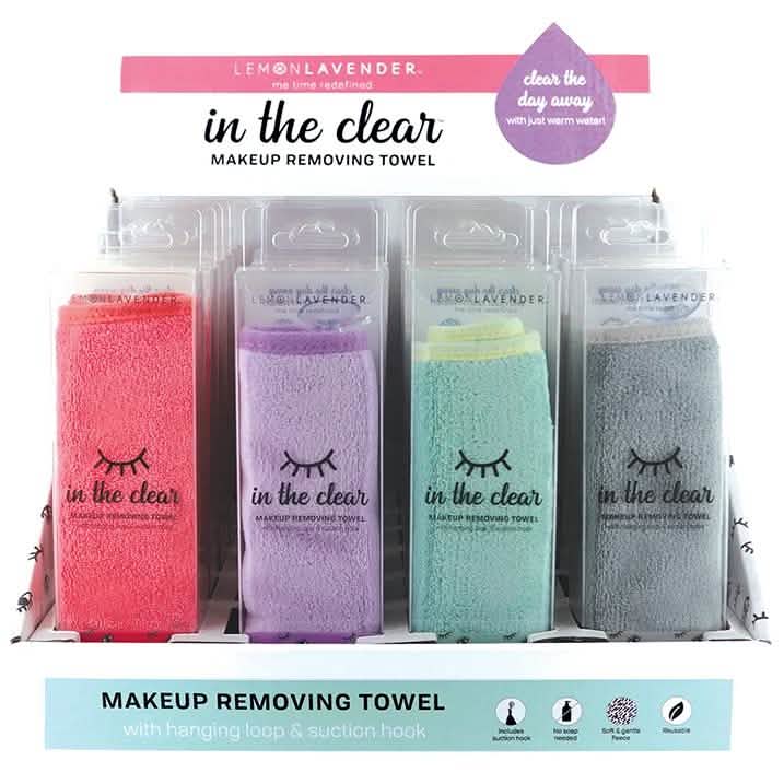 Lot de 3 : Serviettes démaquillantes Citron Lavande