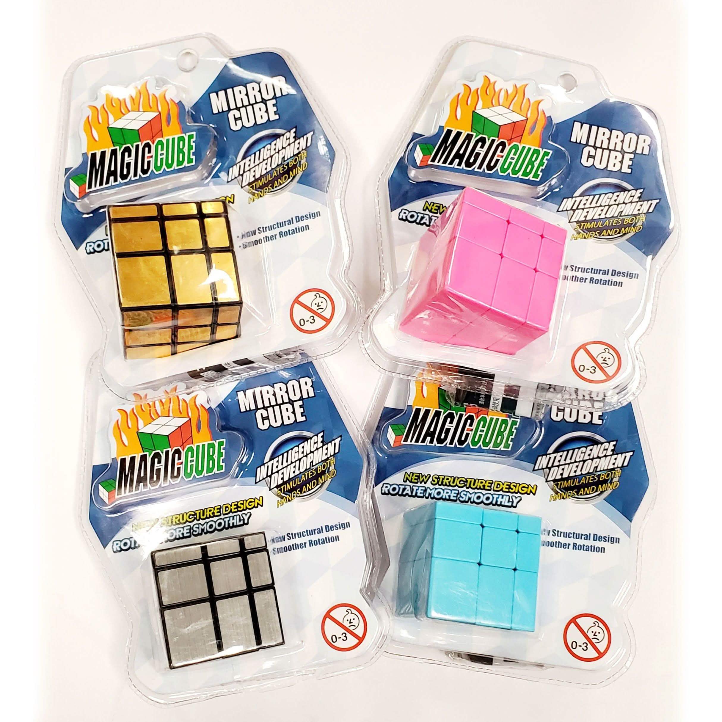 Paquet de 3: Cube Magique 3x3 Casse-Tête Cube Jouet