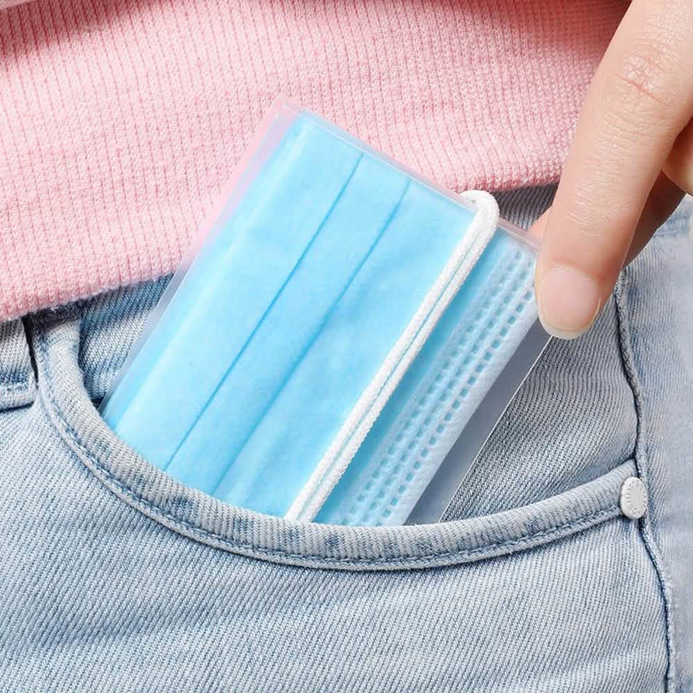 Lot de 3 : Étui de protection pour masque