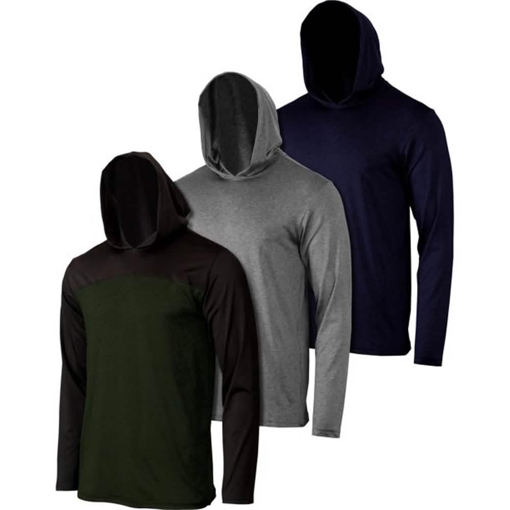 Lot de 3 : Sweats à capuche légers et anti-transpiration pour homme