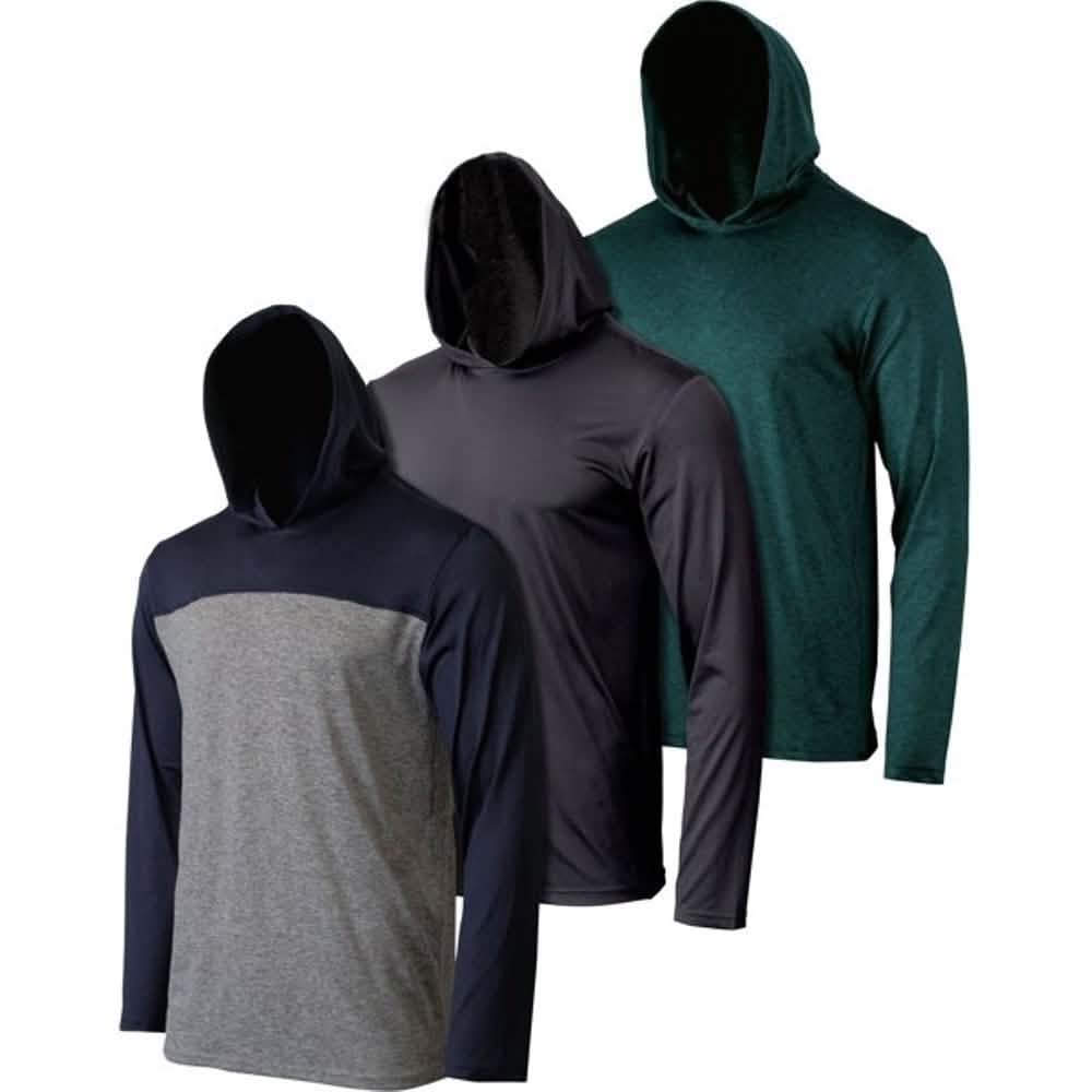 Lot de 3 : Sweats à capuche légers et anti-transpiration pour homme
