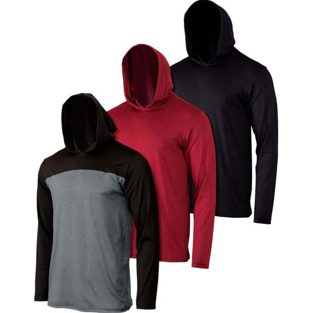 Lot de 3 : Sweats à capuche légers et anti-transpiration pour homme