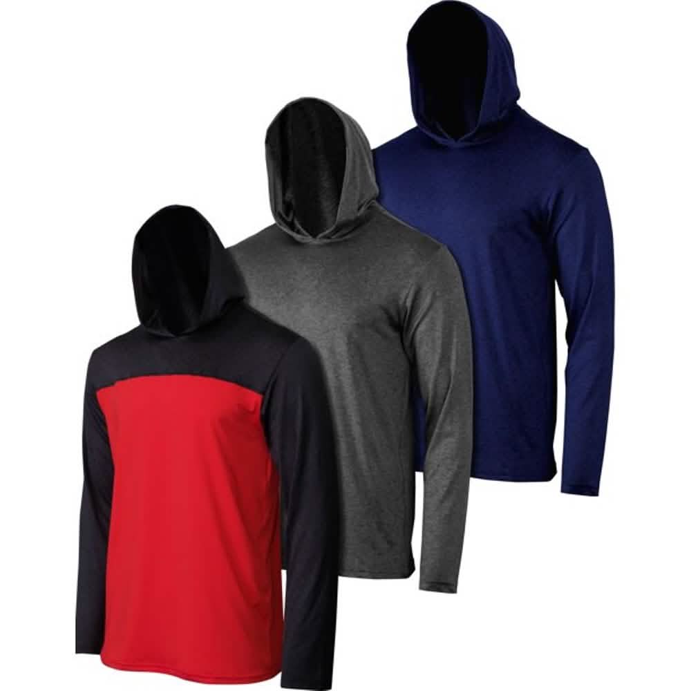 Lot de 3 : Sweats à capuche légers et anti-transpiration pour homme
