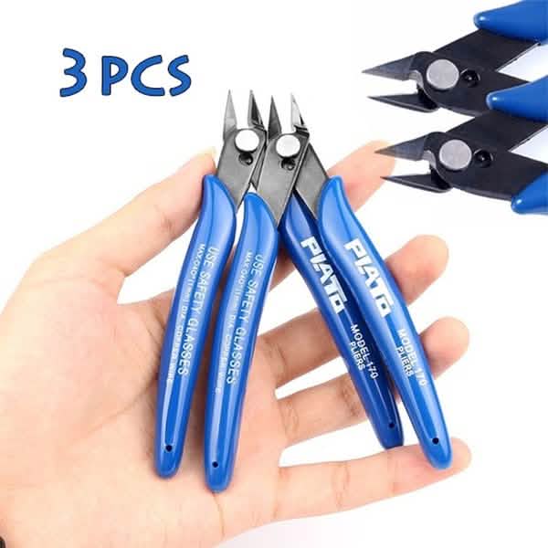 Lot de 3 mini-pinces coupantes pour nez