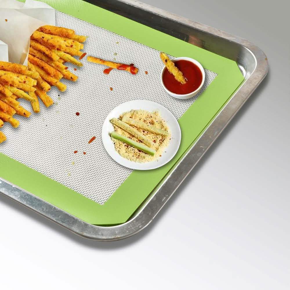 Lot de 3 : Tapis de cuisson en silicone antiadhésif résistant à la chaleur