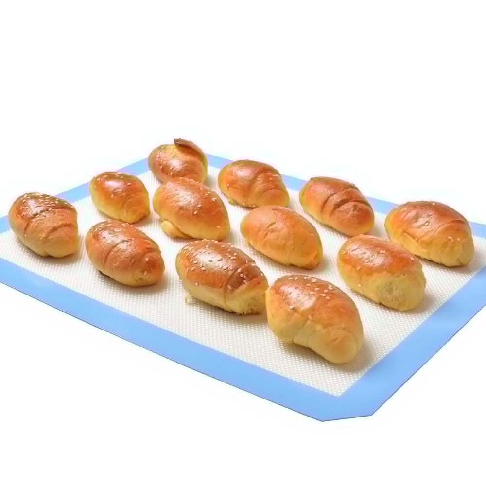 Lot de 3 : Tapis de cuisson en silicone antiadhésif résistant à la chaleur