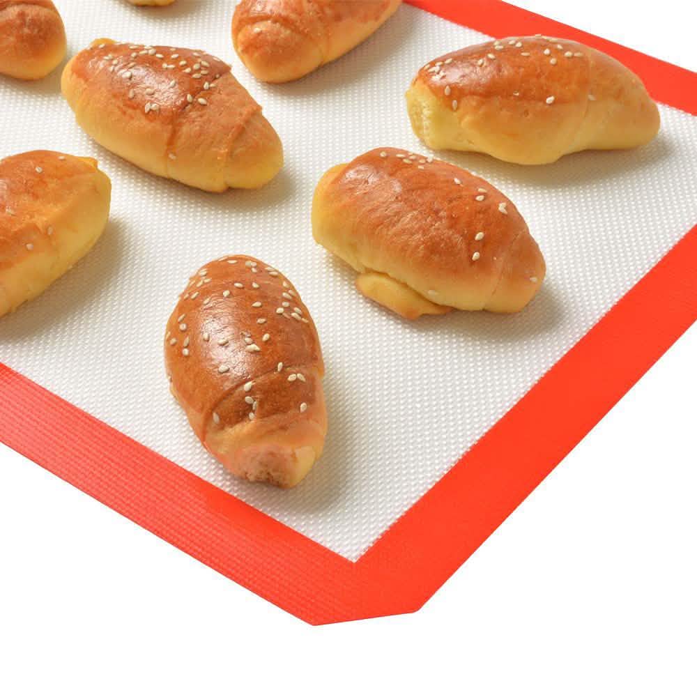 Lot de 3 : Tapis de cuisson en silicone antiadhésif résistant à la chaleur