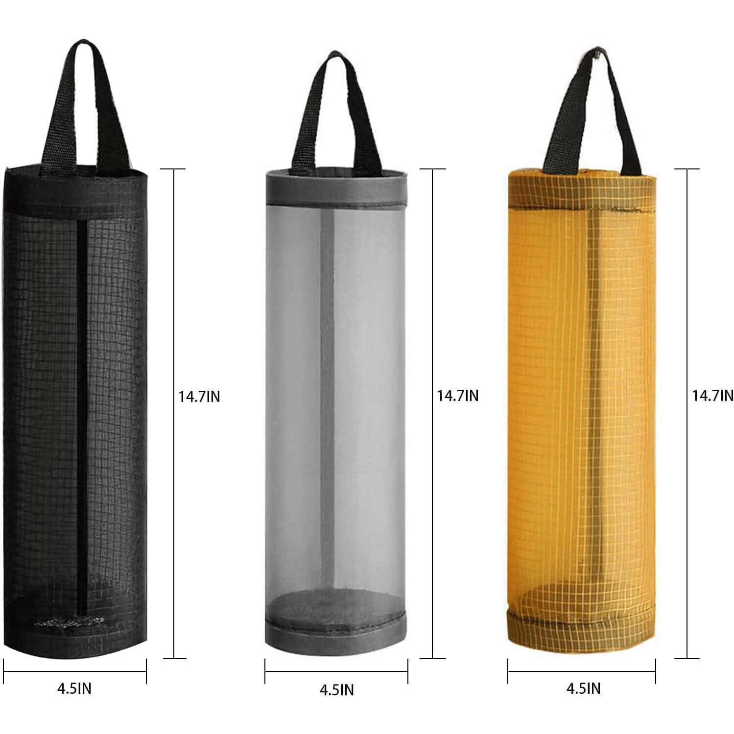 Lot de 3 : Sac de courses en maille plastique