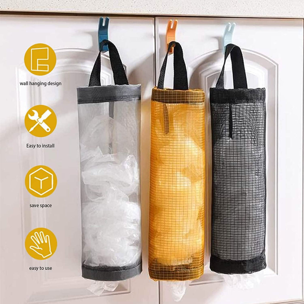 Lot de 3 : Sac de courses en maille plastique