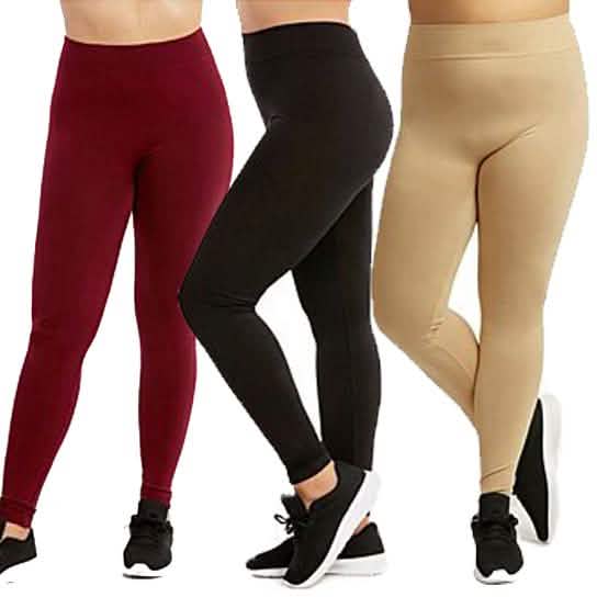 Lot de 3 : Legging de yoga décontracté ultra-doux grande taille pour femme