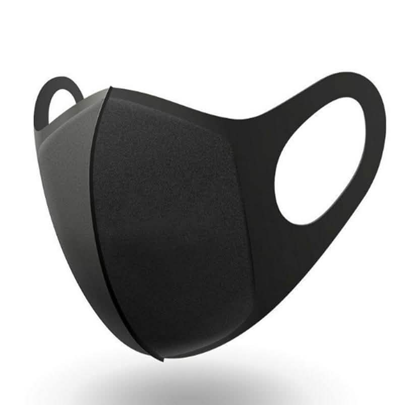 Lot de 3 masques faciaux noirs réutilisables