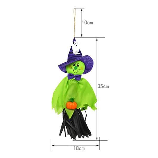Lot de 3 : Pendentif épouvantail fantôme d'horreur Décoration d'Halloween