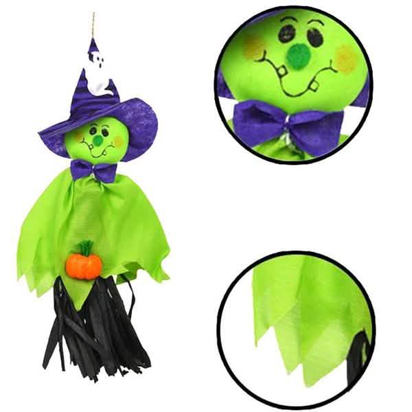 Lot de 3 : Pendentif épouvantail fantôme d'horreur Décoration d'Halloween