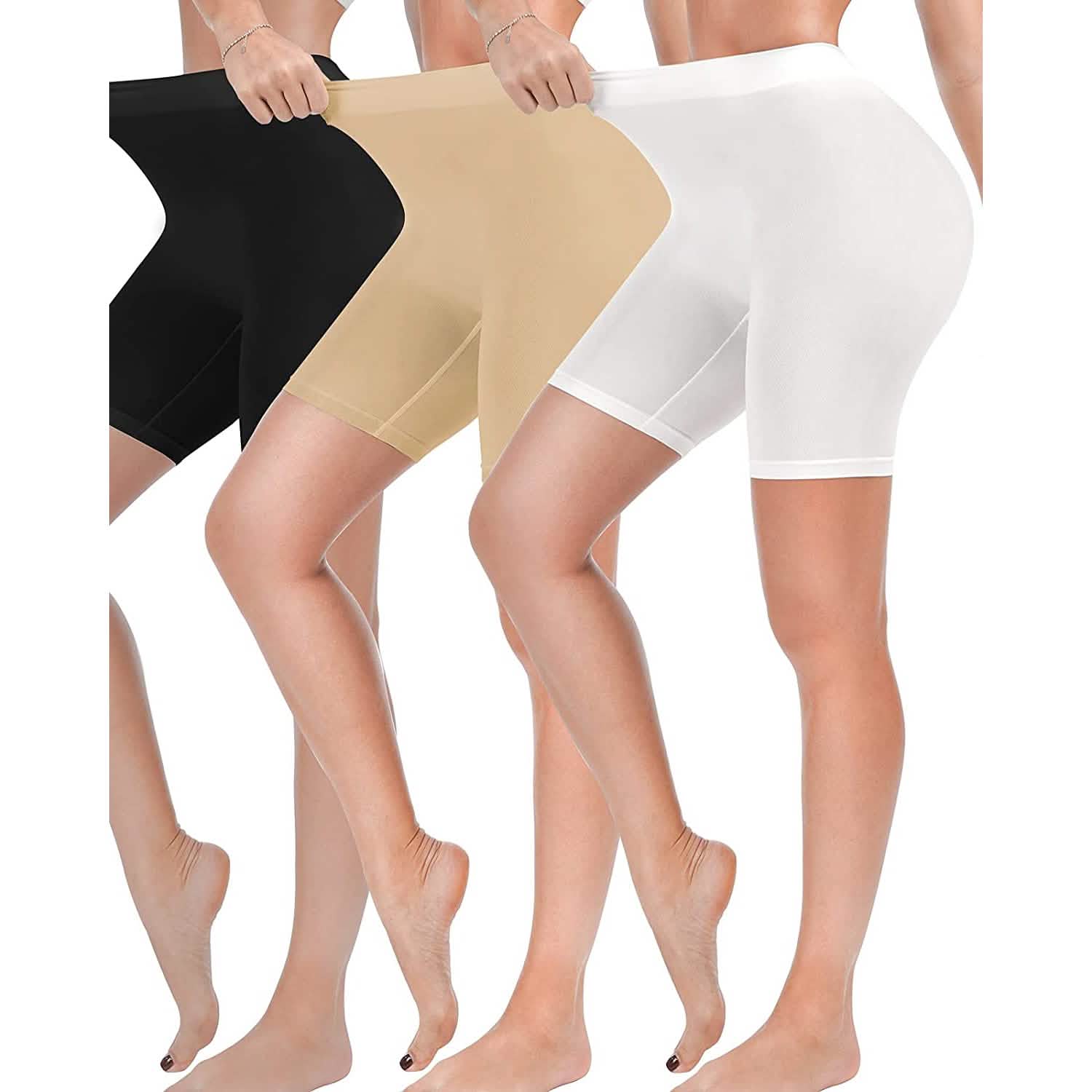 Lot de 3 : Shorty Femme Anti-Frottement pour Robe, Confortable et Doux, Short de Yoga