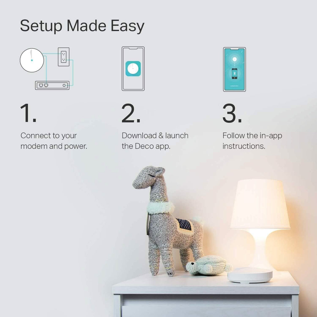 Lot de 3 : Système Wi-Fi Mesh TP-Link Deco Routeur/Répéteur Wi-Fi Deco M5 (Reconditionné)