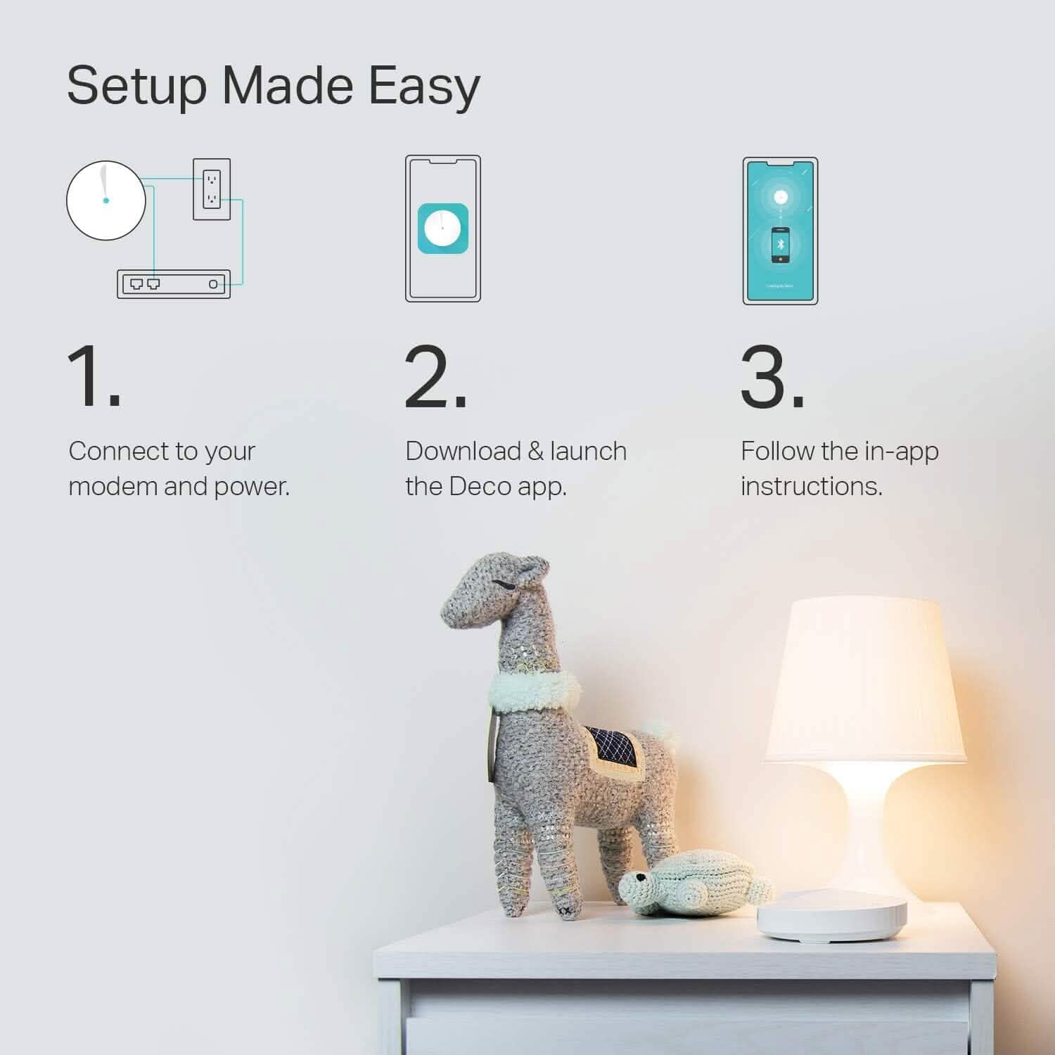 Lot de 3 : Système Wi-Fi Mesh TP-Link Deco Routeur/Répéteur Wi-Fi Deco M5 (Reconditionné)