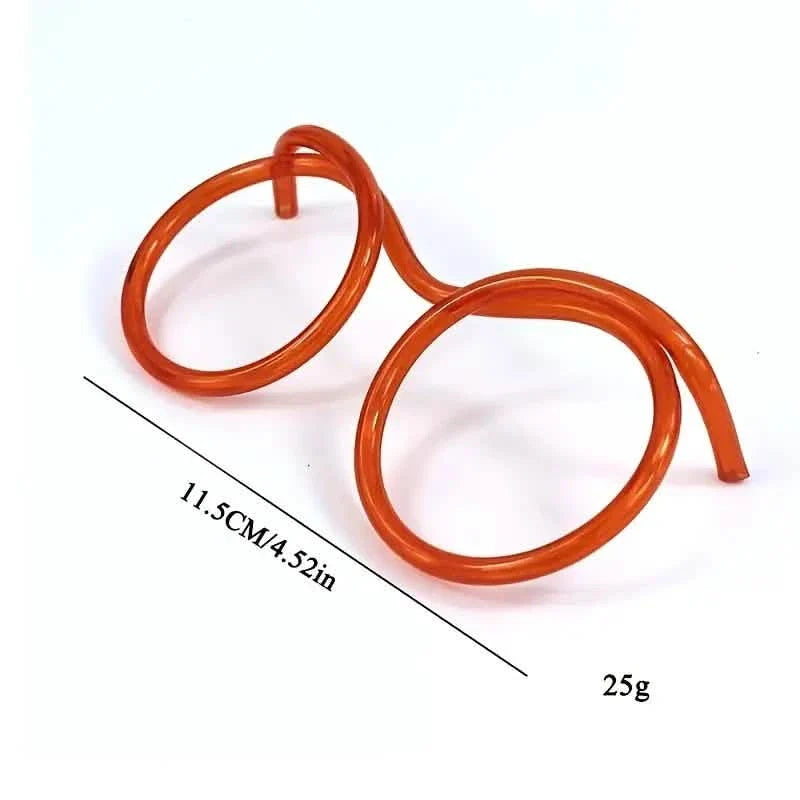 Lot de 3 : Pailles à lunettes créatives amusantes et déjantées