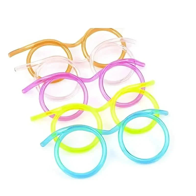 Lot de 3 : Pailles à lunettes créatives amusantes et déjantées