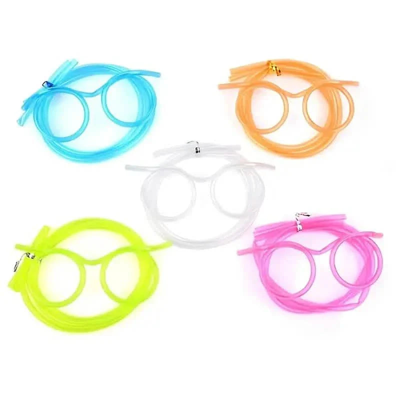 Lot de 3 : Pailles à lunettes créatives amusantes et déjantées
