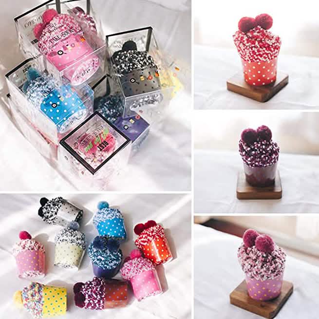 Lot de 3 paires : Chaussettes en laine pour bas de Noël – Cadeau de Noël pour femmes