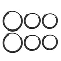 3 paires : boucles d'oreilles créoles sans fin