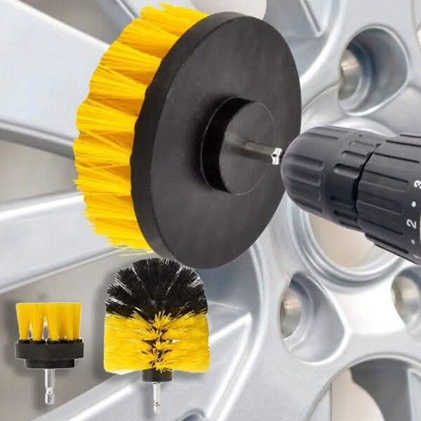 3 pièces : Kit de brosses de nettoyage pour perceuse, toutes surfaces
